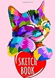 Sketchbook: Drawing book Love Cute KItten Cat large size for drawing, sketch, painting, watercolor, creation: 100 pages. Notebook and sketchbook  for ... ideal for colored pencil, markers, paint.