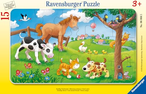 Ravensburger Kinderpuzzle - 06066 Knuffige Tierfreunde...