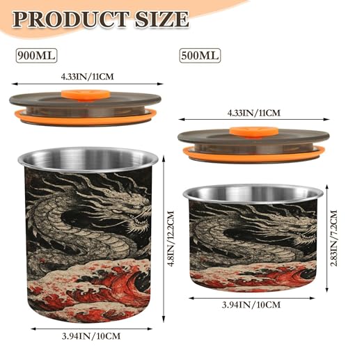 Envase para café hermético acero inoxidable 17 oz miniatura 3