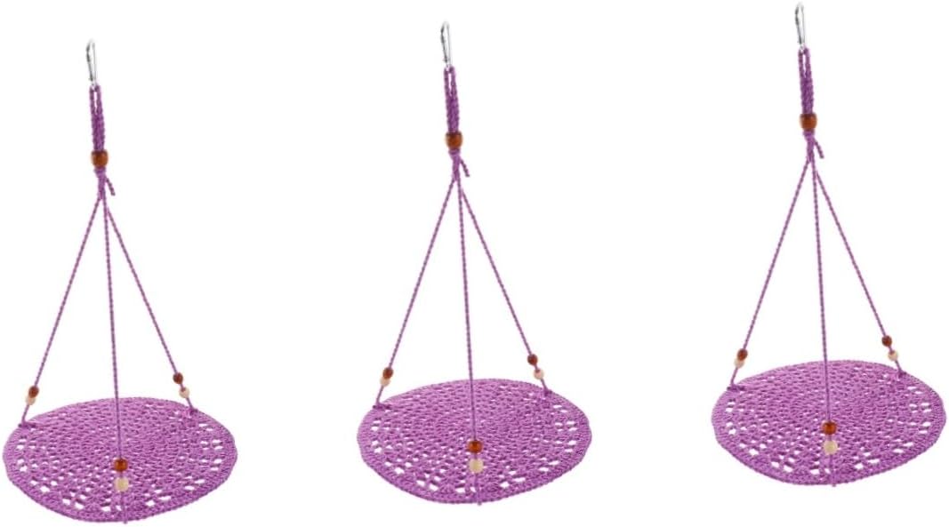 DOITOOL 3pcs Reptile Hammock for Bearded Dragons Snakes Lizards Cotton Rope Swing Bed for Reptiles Encourages Exercise Easy to Clean Cute Design