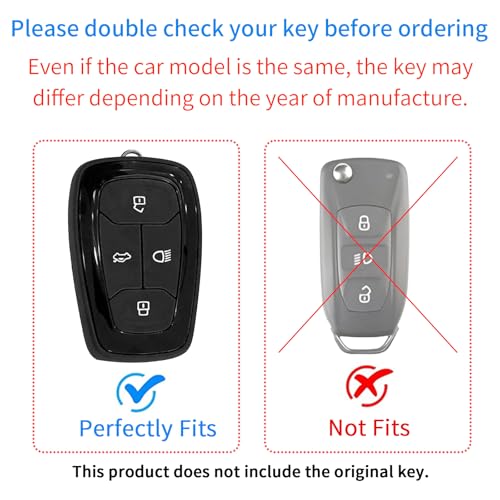 Image of Bicolor Car Key Cover Compatible for Tata Harrier | Safari | Nexon | Altroz | Tigor | EV | Punch | Tiago EV Electric 4 Button Smart Key(B-Brown)