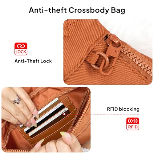 Image of TOPEAST Fanny Pack for Women, Anti-Theft Travel Belt Bag Crossbody Sling Bag Purse with RFID Blocking, Small Fashion Bum Bag Waist Pack with Multiple Pockets for Hiking Walking Sport