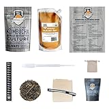 1 Gallon Jun Kombucha Starter Kit - Includes USDA Organic Jun SCOBY & Starter Tea + Ingredients To Start Brewing Your Own Jun Tea * Jar Not Included *