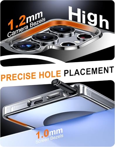 Image of Xmon Designed for Samsung Galaxy S25 Ultra Case Clear - Shockproof, Scratch-Resistant, Slim Protective Cover with Drop Protection for 6.9 Inch Phone - Transparent (S25 Ultra Magsafe)