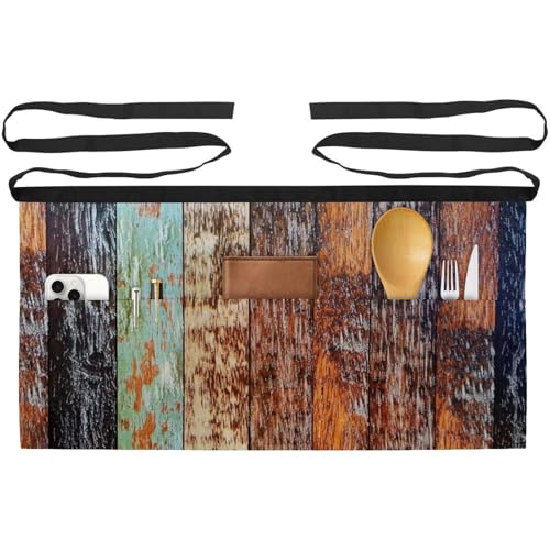 Demi-tablier de cuisine lot de 3 pratique avec poches pour ranger vos ustensiles de chef
