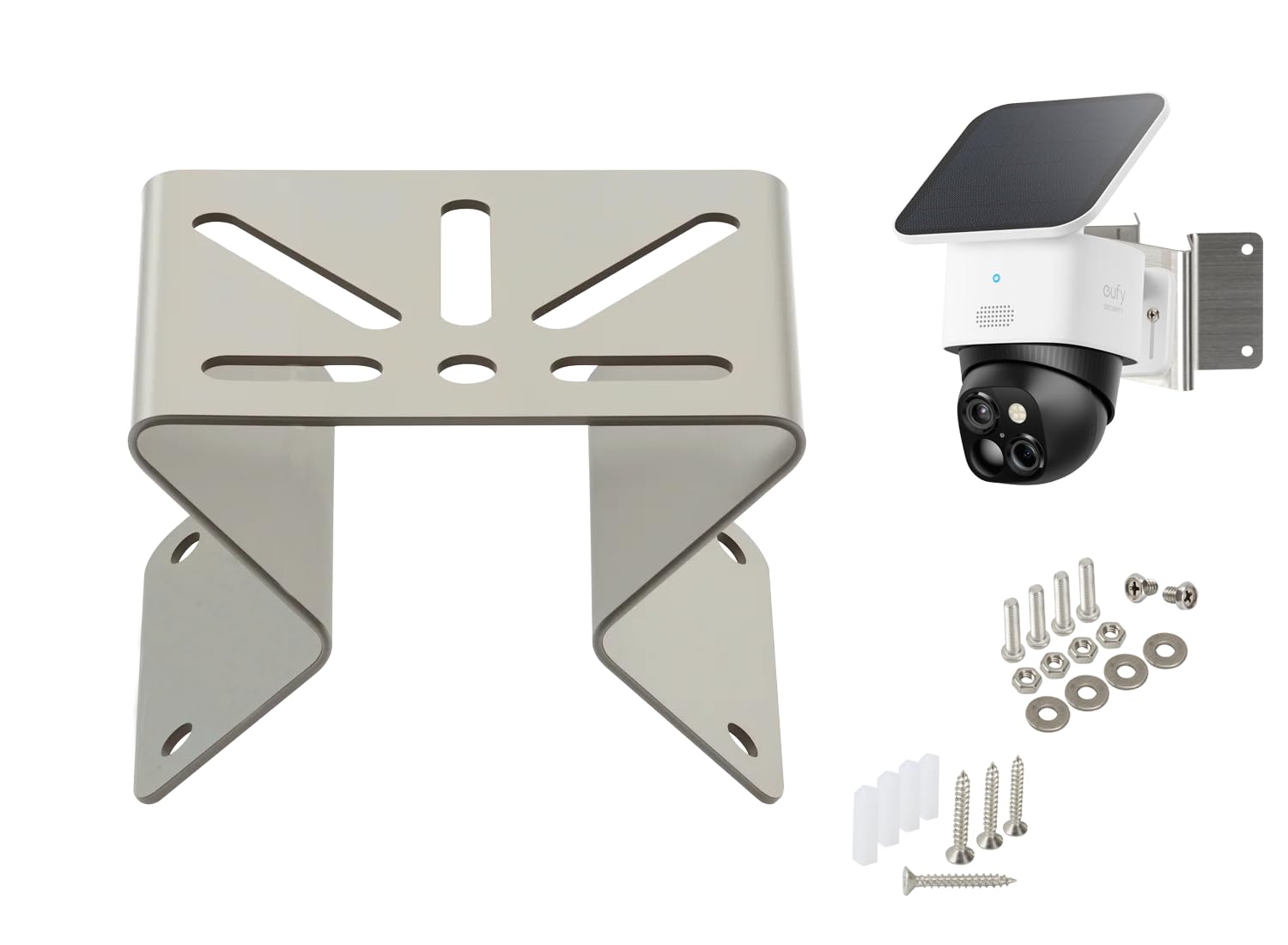 Lighfast Exterior Outside Wall Corner Mount Compatible with Eufy SoloCam S340/S330/E30, Solid Weatherproof Mounting Bracket 270° Wider View Angle for CCTV Security Camera PTZ Dome Outdoor AP CPE
