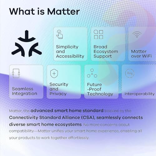 Linkind Matter Smart RGBTW Bulb, E27 Smart Bulb, Smart LED Light Bulbs Screw, 9W, 806lm, Smart Led Bulb with Music Sync,Works with Apple Home/Siri/Google Home/Alexa/SmartThings, 2 Pack - Image 5