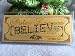 Polar Express 'BELIEVE' Original Size Hole Punched Round Trip Keepsake Ticket