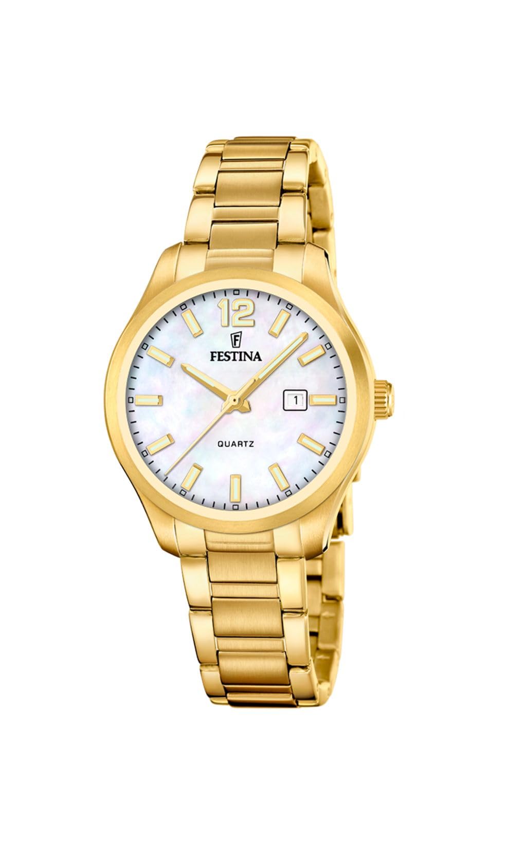 Festina Orologio Donna Analogico in Acciaio Inossidabile 316l Dorato