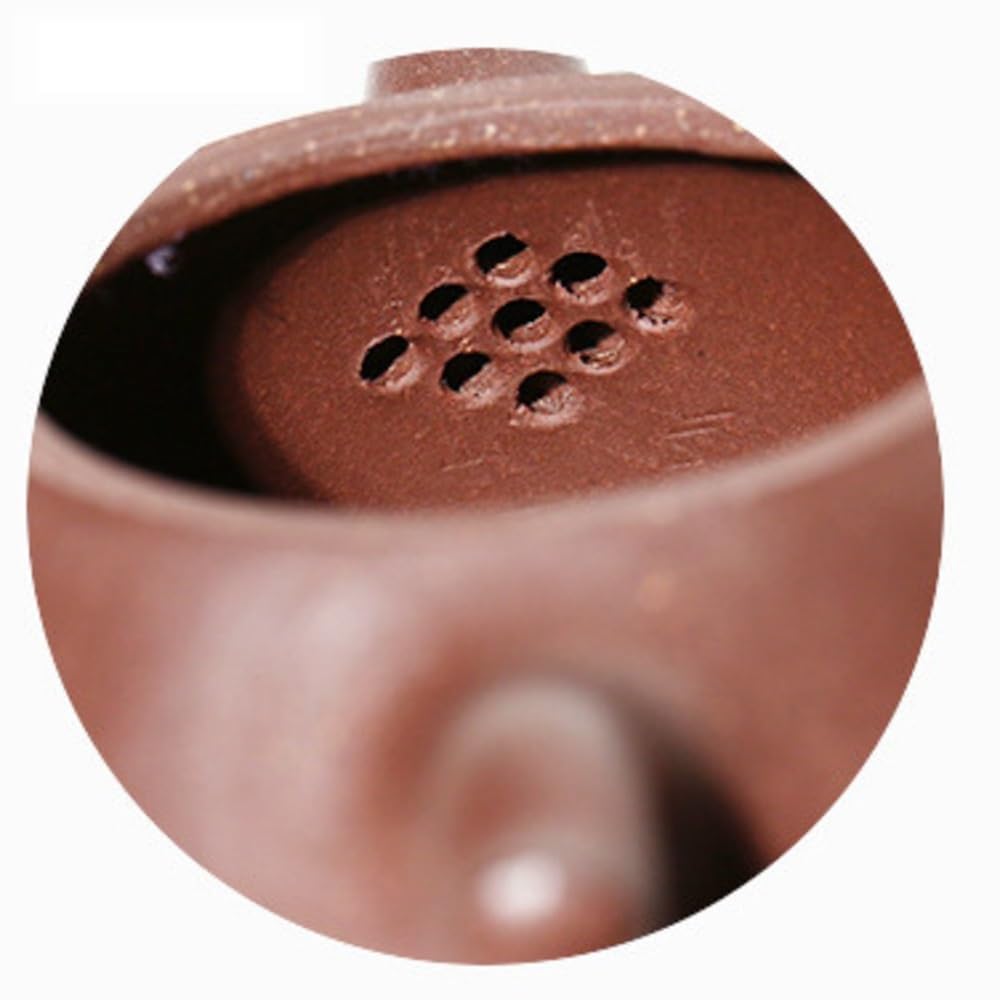 Chiński czajniczek do herbaty ziołowej 270 ml Fioletowy gliniany czajniczek, ręcznie robiony czajniczek, surowa ruda, fioletowy gliniany czajnik do parzenia herbaty, zestaw do herbaty Zisha do herba