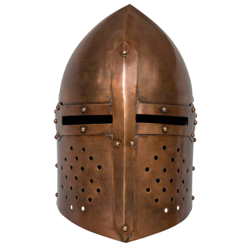 Genérico Réplica de Casco de Caballero Medieval Antiguo Larp Acero Cobre,Arte y Ocio,Hobbies y Artes Creativas,Coleccionables,Armas coleccionables-286225