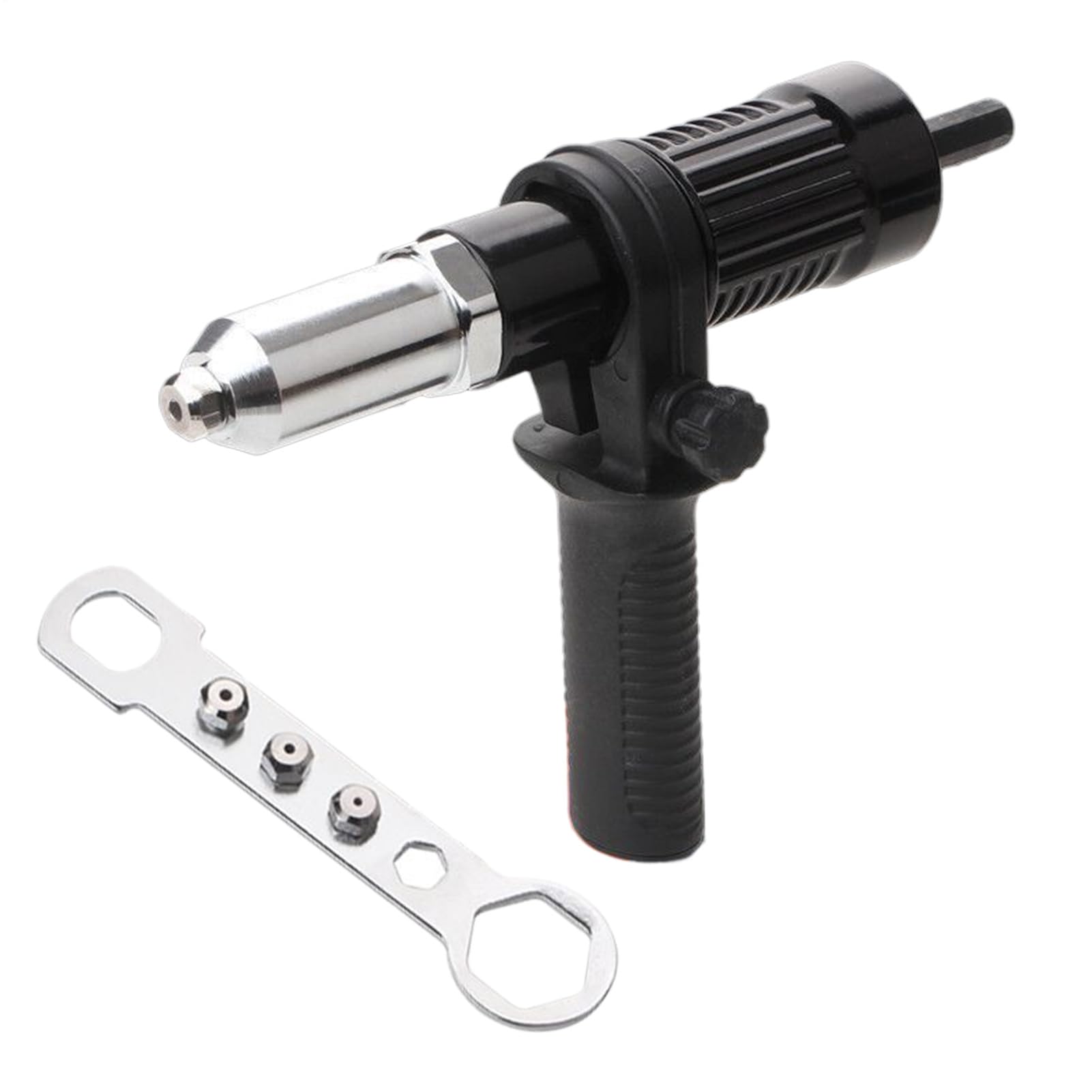 Kit de Adaptador de Remache de Tuerca | Herramienta de Taladro Eléctrico | Kit de Adaptador con Empuñadura Ergonómica para Uso en Industria, Garaje y Taller