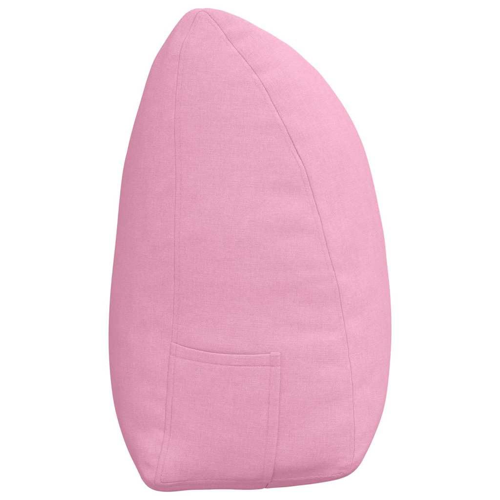 Cuscino per la schiena rosa 160 x 24 x 50 cm Tessuto