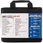 M2 BASICS 300 Piece 40 Unique Items First Aid Kit Free First Aid Guide Emergency Medical Supply for Home Office Outdoors Car Survival Workplace