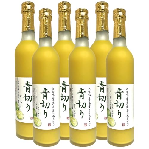 シークワーサー 青切り 原液 ストレート 100% 大宜味産果実 ジュース 500ml x6本