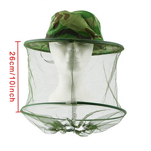 SUNREEK 2 Stück Camouflage-Maske für Imker, Anti-Mücken, Biene, Käfer, Insekten, Fliegen-Maske, Hut mit Kopfnetz… – Bild 5