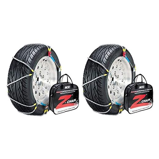Peerless Z-Chain Passenger Vehicles/Light Truck Snow Tire Chains, Pair (2 Pack)