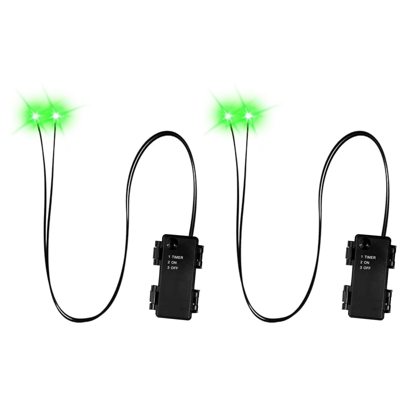CeaBulo Halloween Led Glowing Eyes with Timer, 2 Pcs Light Up Skeleton Eyes, Waterproof DIYEye Lights for Pumpkins, Tombstones and Halloween Props Color Changing & 9 Lighting Modes