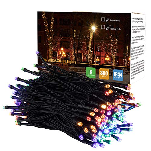 image for Brightown Christmas String Lights - 98FT 300 LED Twinkle Fairy Lights 