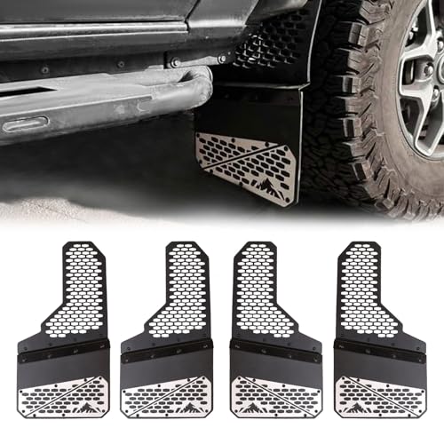 Image of Mud Flaps fit for Ford Bronco 2021 2022 2023 2024 2025 2 /4-Door Front and Rear 4PCS