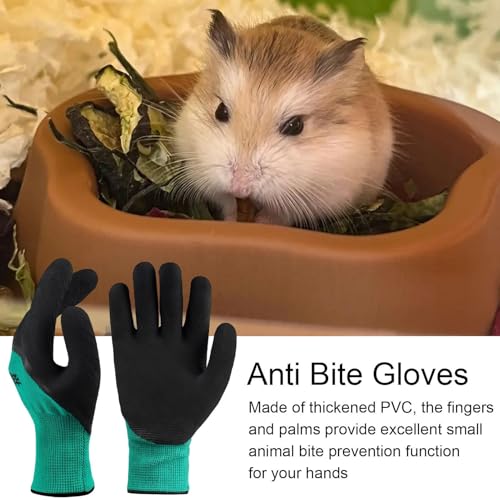 2 Paar Bissfeste Handschuhe Für Den Umgang Mit Tieren, Anti-Biss Arbeitshandschuhe, Dornenfeste Gartenhandschuhe, Schutzhandschuhe Schnittfest Für Katze, Hund, Schlange, Nager, Papageis, Hamster