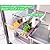 Yatmung 2 Pack Extra-Large Deli Drawer Organizer for Refrigerator Pull Out - Fridge Drawer Organizer and Storage Containers - Meat, Cheese, Produce, Sliding - Fridge Organization Bin