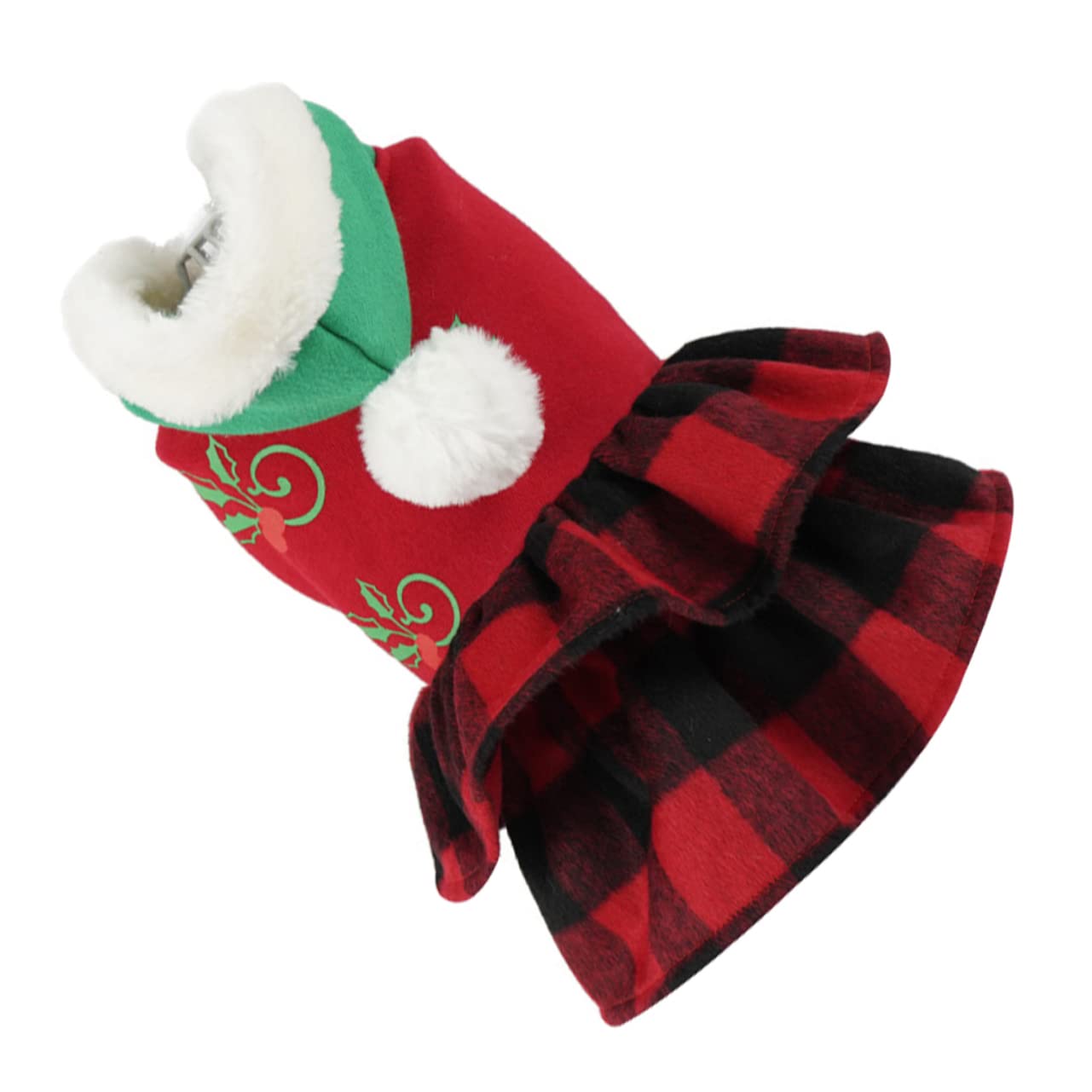 Robe à capuche rouge de Noël pour chien Milisten pour vos fêtes de fin d'année en famille