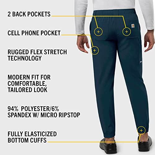 Carhartt Cross-Flex Scrubs for Men, Cargo Joggers Scrub Pants - Navy - image 5