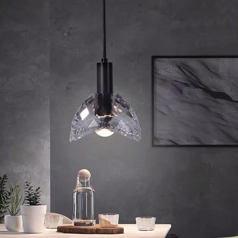 Lampadari, Piccolo lampadario decorativo camera da letto comodino in vetro