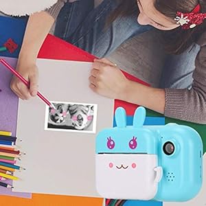 Jeanoko Draagbare Digitale Creatieve Print Camera 2.4 inch IPS scherm voor Meisjes en Jongens voor Kinderen Geschenken…