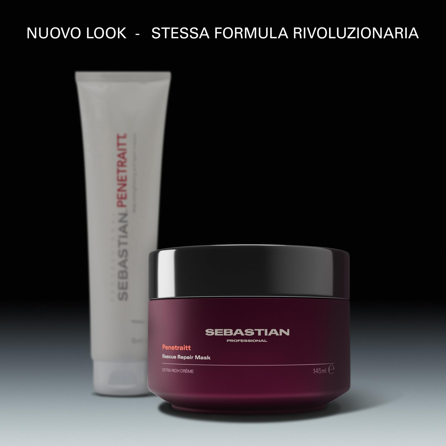 Sebastian Professional Penetraitt Rescue Repair Mask – Maschera nutriente e rigenerante che ripara i capelli stressati, donando corpo e brillantezza