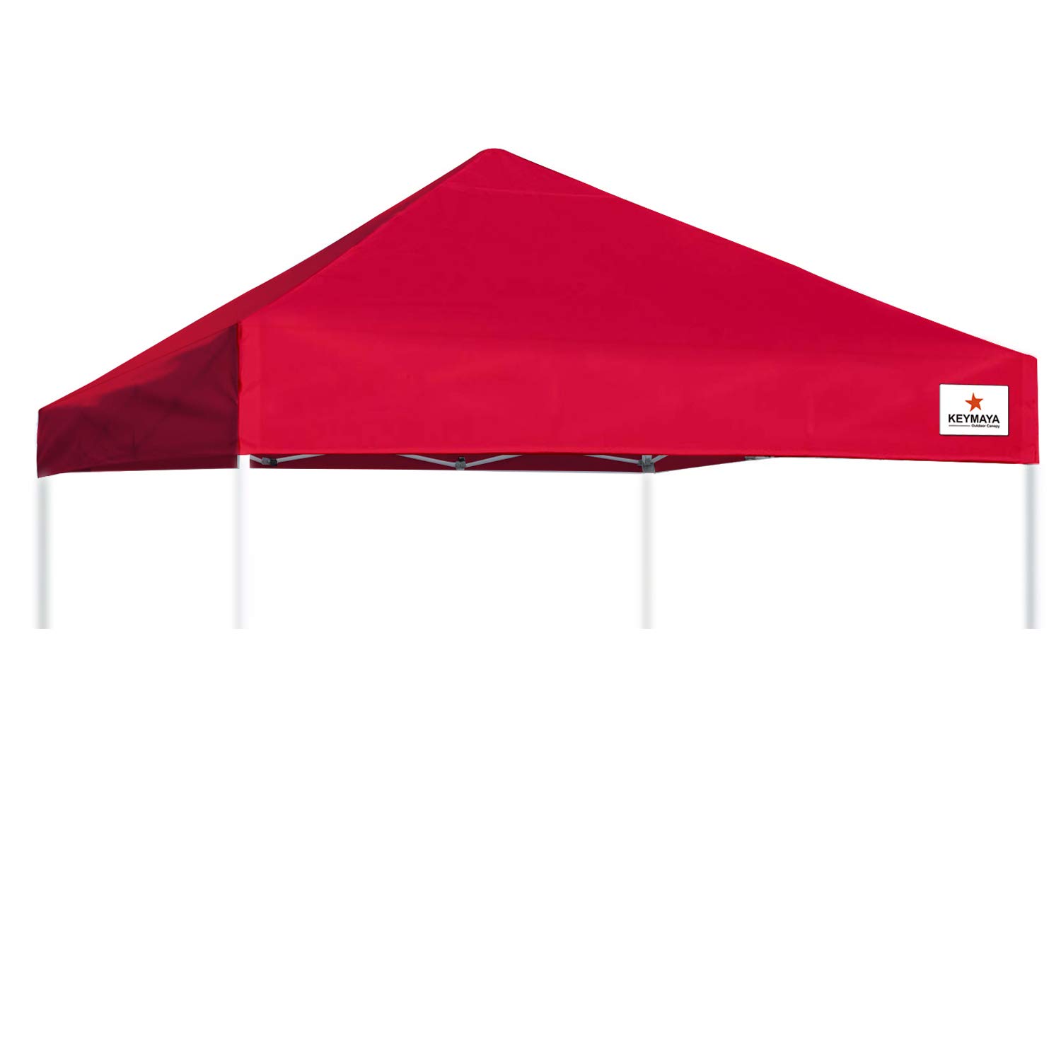 KEYMAYA10x10 Replacement Canopy Top Instant Canopy Cover Pop Up Canopy Without Frame,Red