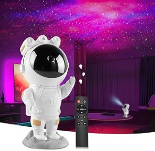 Astronauta LED Galaxy Projector Star Night Light Astronauta Star Projector z timerem i pilotem zdalnego sterowania Mgławica do sypialni i projektorów sufitowych Prezenty dla dzieci i dorosłych