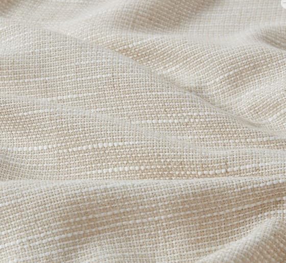 Image of Madison Park Linen Blend Curtain Window, Thermal Insulated Fleece Lining, Living Room Decor Light Filtering Drape for Bedroom, 1-Single Panel Pack Fits 1.25 inch Rod, Beals, 50x84 Rod Pocket Top, Natural