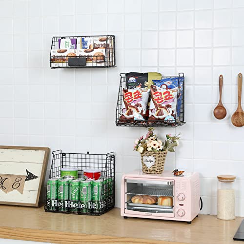 Lumamu Metal Kids Bookshelf, 3 Tier Stackable Book Basket With Diy Blackboard Storage Book Stand For Kids Bookshelf Wire Organizer For Nursery Room, Bedroom, Livingroom #TOP1