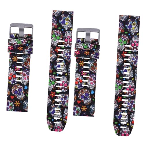 Bracelets en silicone pour enfants style crâne - Idéal pour l'école et le sport