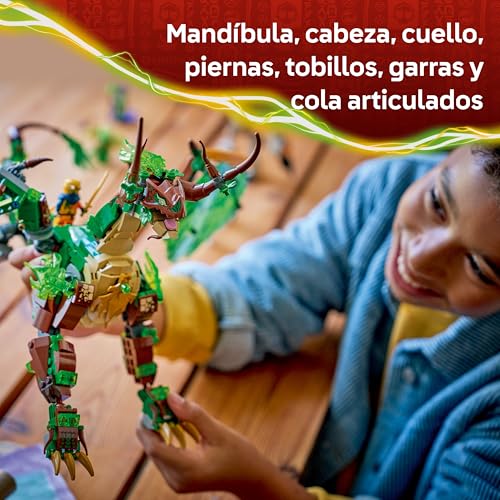 Miniatura 5 de LEGO Ninjago Dragón de la Vida de Juguete - Figura Articulada de Dragón, Meca de Monstruo, 8 Minifiguras y Armas Ninjas Inc. Catana y Espada - Regalo para Niños de 8+ Años y Fans de la Serie - 71859