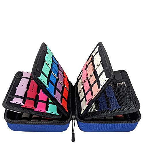 Zero Mass Smartwatch-Uhrenarmbänder, Reise-Etui/Brieftaschen-Organizer/Halter für 40+ Apple Watch Armbänder, Uhr, Handy, Ladegeräte