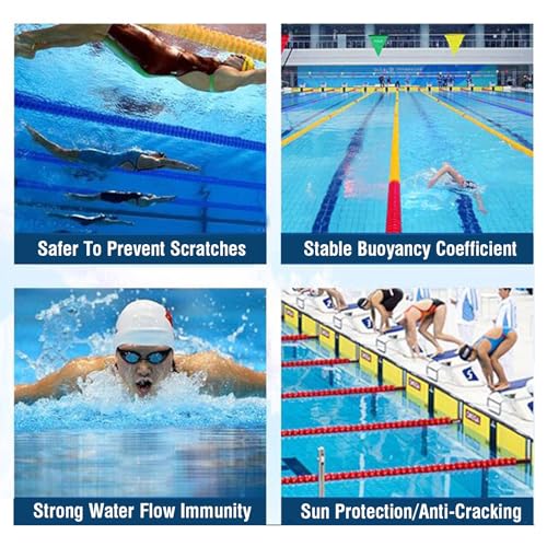 Kit divisorio galleggiante per piscine e spiagge – Cordone ideale per sport di nuoto e lezioni di nuoto – Migliora l'esperienza di allenamento sui corsi d'acqua