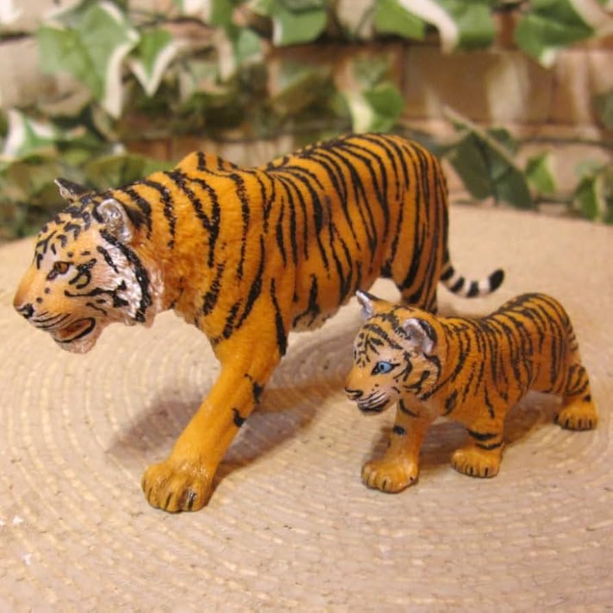 Amazon.co.jp: タイガー 親子 2点セット リアル トラ 寅 アニマル
