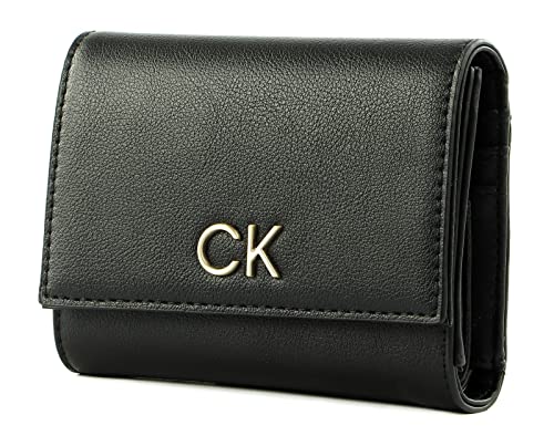 Calvin Klein Damen Portemonnaie mit Münzfach, Schwarz (Ck Black), Onesize