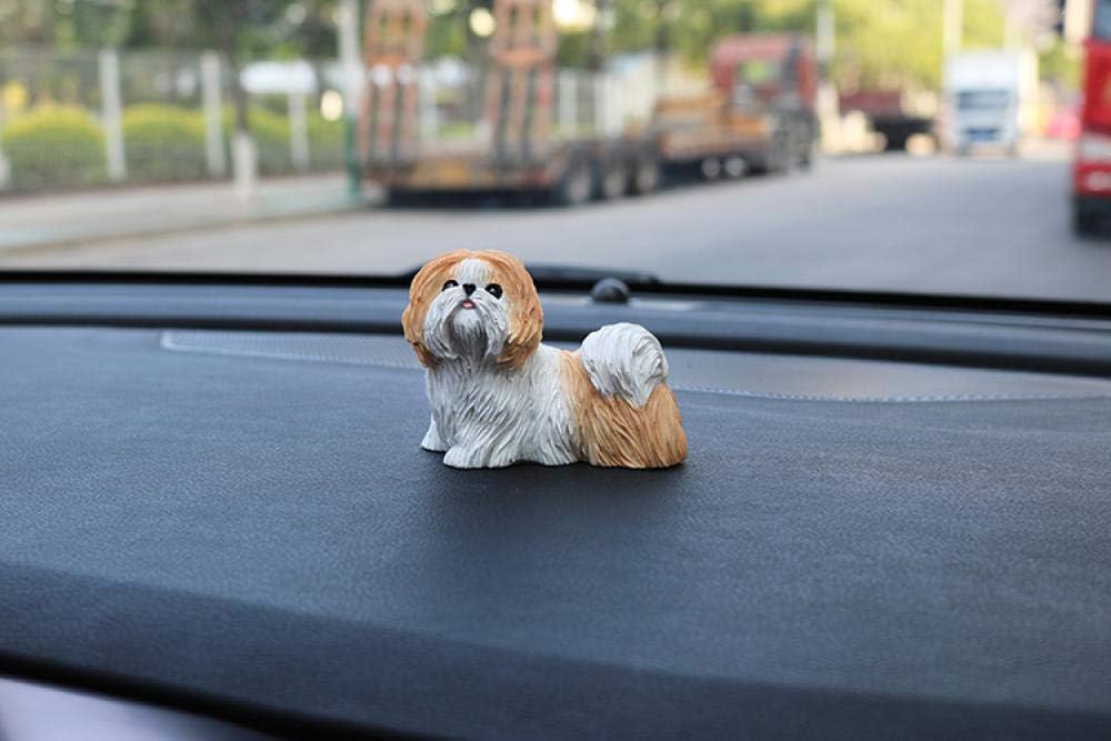 Wedding Decoration Shih Tzu Animal Model Car Crafts Dog Decoration Home Decoration-B_