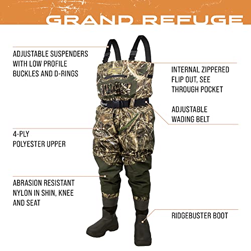 Image of FROGG TOGGS Men's Grand Refuge 3.0 Waterproof Bootfoot Wader for Hunting with Removable Insulation Liner - Slim FIT