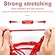 OHREN 1 Stück Motorcycle Luggage Net, Bicycle Net, with 6 Hooks, Motorcycle Helmet Net, Luggage Net for Bicycle, for Bicycle, Motorcycle, etc. (Red)