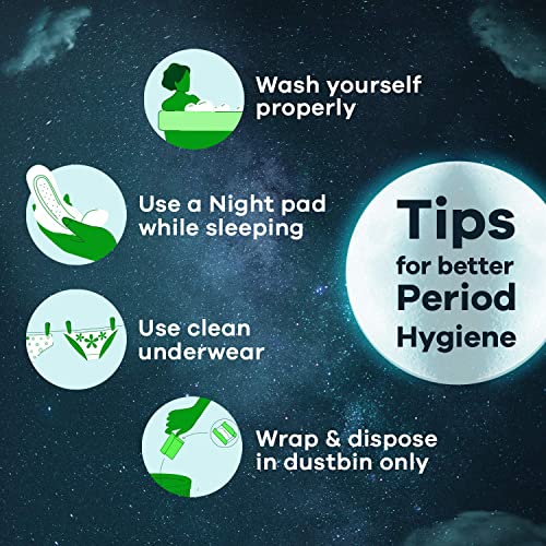 WHISPER BINDAZZZ NIGHTS SANITARY PADS, 30 XL+ PADS, UPTO 0% LEAKS ALL NIGHT LONG, FOR HEAVY FLOW, 40% LONGER & WIDER BACK, COMFORTABLE CUSHIONY... - Image 4