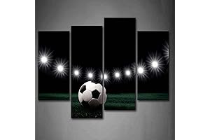 First Wall Art - Eleven White Lights and A Soccer Wall Art