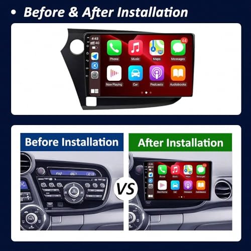 Radio coche 2 DIN Android Auto y enlace espejo para Honda Insight 2 2009-2014 navegación 2