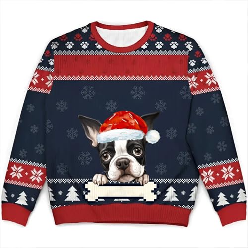 NAZENTI Custom Dog Christmas Ugly Sweater Gift for Dog Lovers2