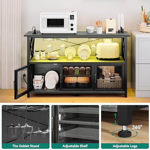 Yitahome MAYIHME5N5 55 Inch Bar Cabinet With Led Lights thumb #4