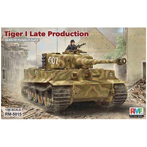 RYE FIELD MODEL RM5015 plastic kit Tiger I Late Production, meerkleurig